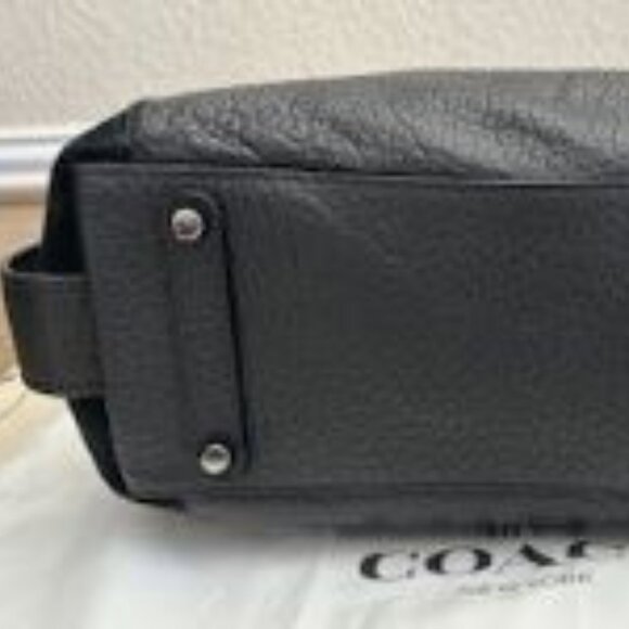 COACH Edie Purse - Black, Inside Pockets, Large Size - Picture 5 of 8